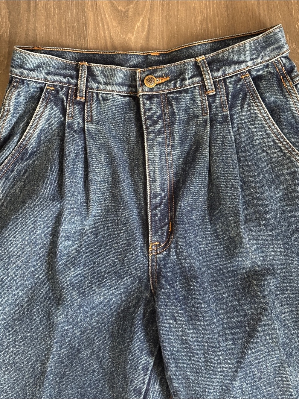 EUC VTG 80s Bill Blass Pleated High Waist Mom Jeans Tapered Leg - Picture 5 of 7